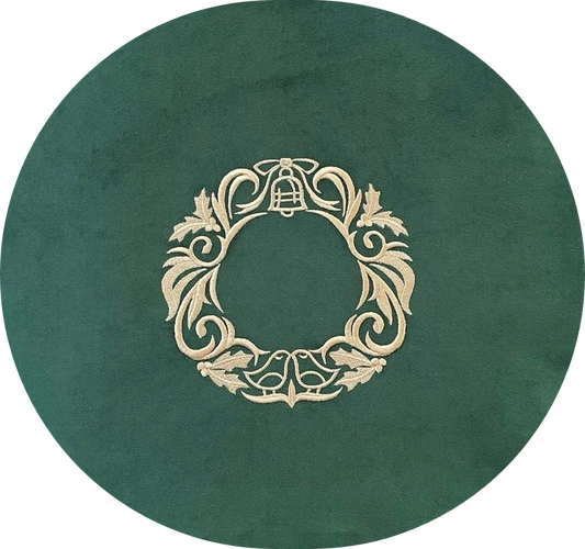 Cushion Cover With Bell Wreath