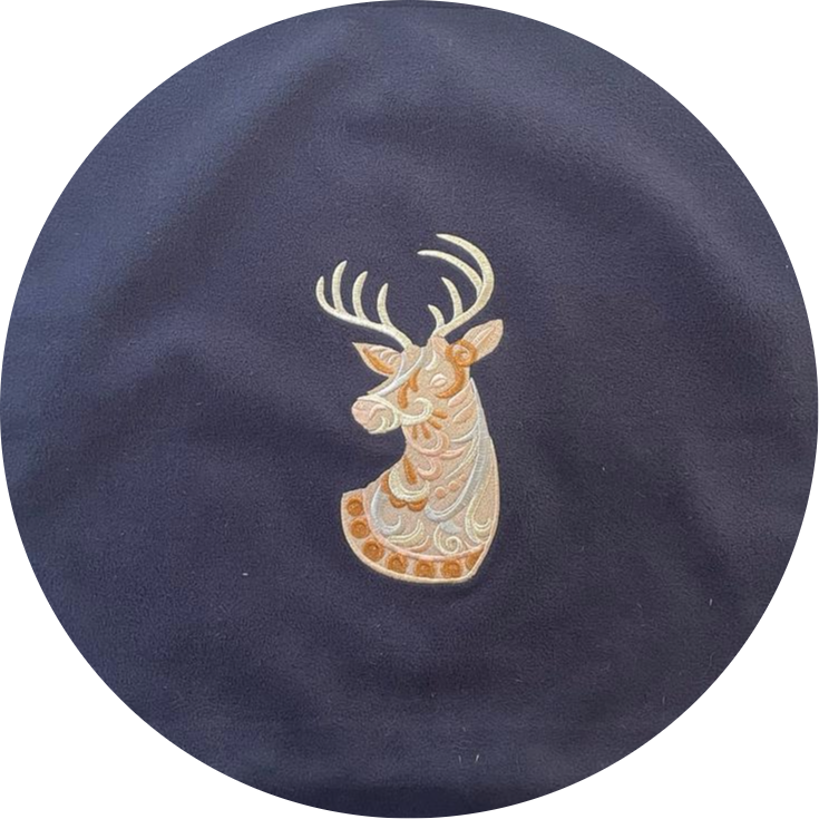 German folk reindeer Cushion Cover