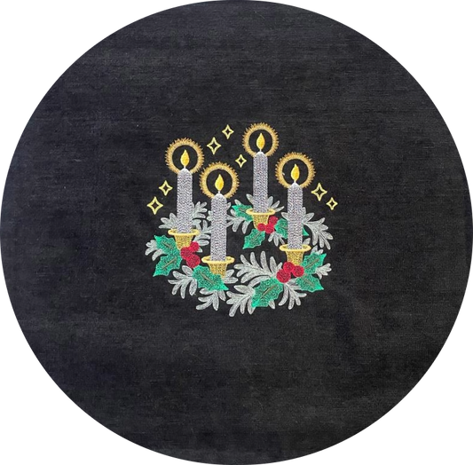 Cushion Cover - Candle Wreathe